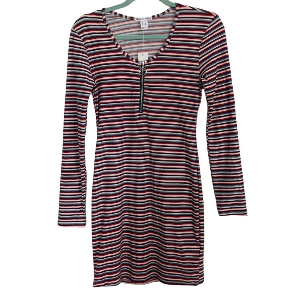 NWT Streetwear Society Long Sleeve Bodycon Dress M